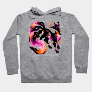 Lesbian Flag Fox Hoodie